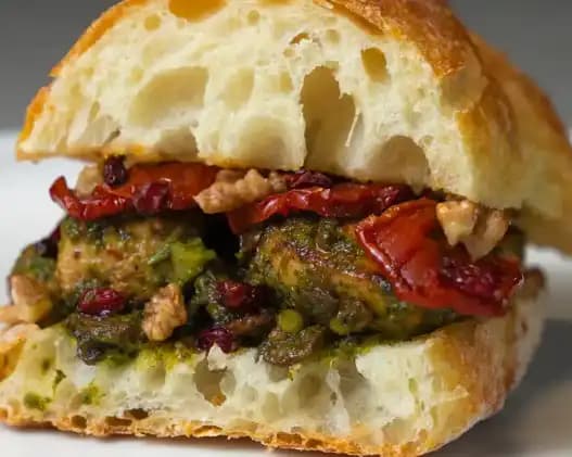 ساندویچ مرغ و پستوpic